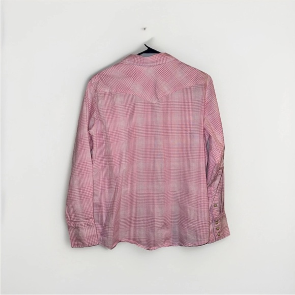 Lee Pink Plaid Women’s Vintage Button Down Shirt with vintage buttons - Picture 2 of 6